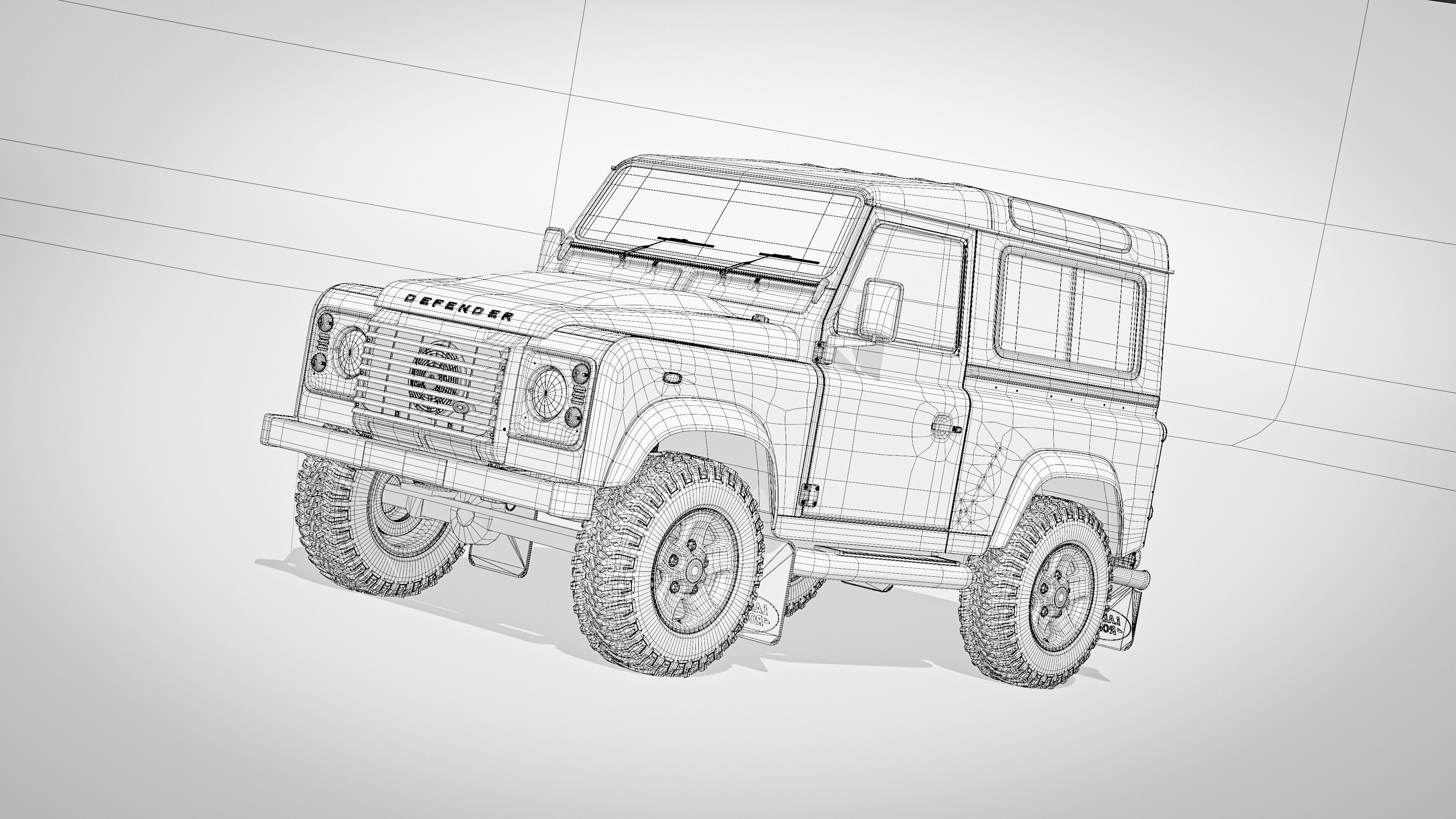 Land Rover Defender 90 Station Wagon 2012 3D model_28