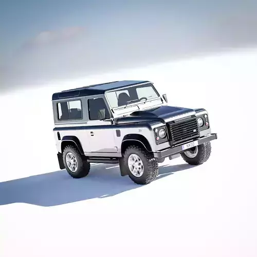 Land Rover Defender 90 Station Wagon 2012 3D model