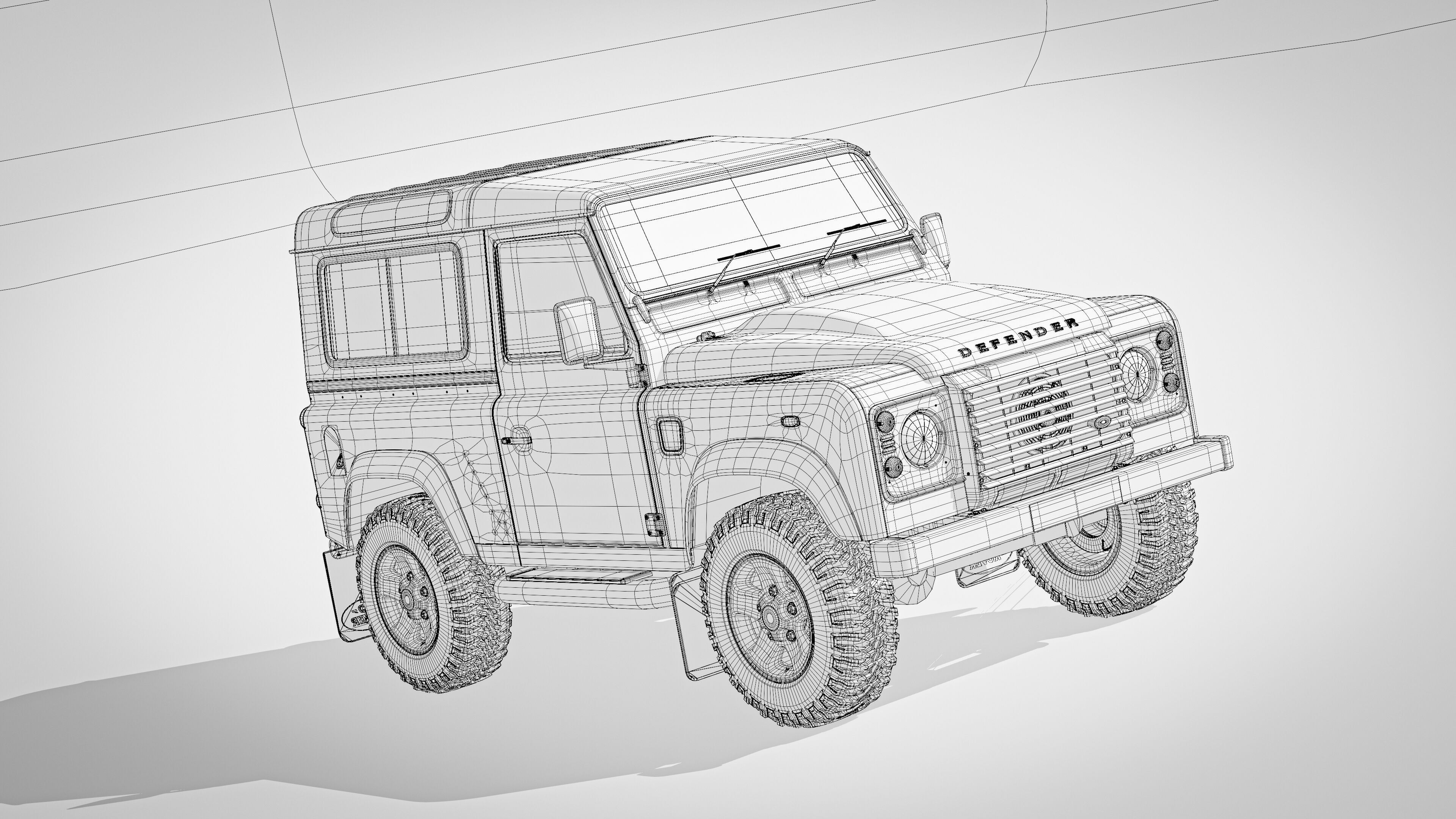 Land Rover Defender 90 Station Wagon 2012 3D model_30
