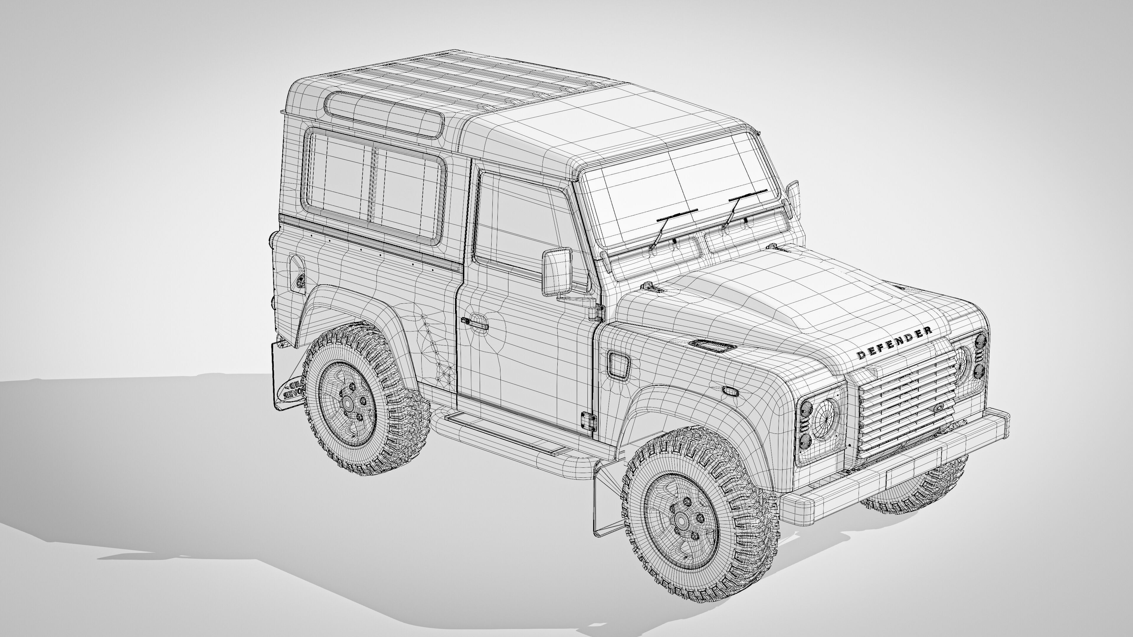 Land Rover Defender 90 Station Wagon 2012 3D model_36