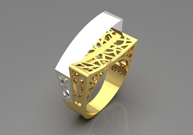 woman gold ring gr0093 3D print model
