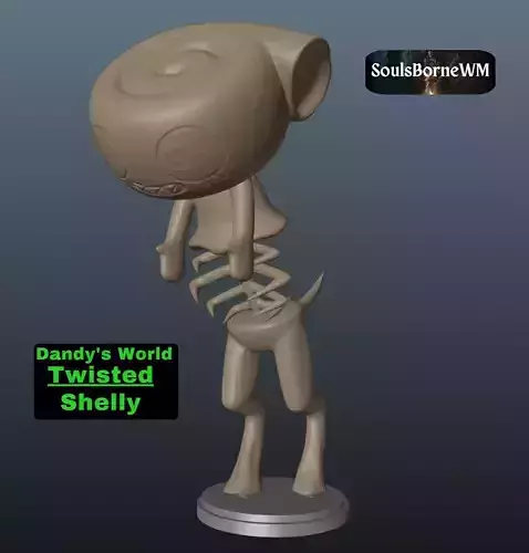 Dandy World Twisted Shelly 3D print model