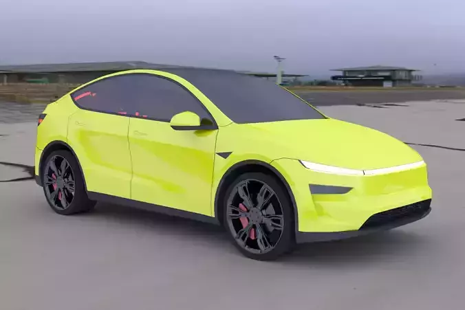 Tesla Juniper 2025 exterior stylized