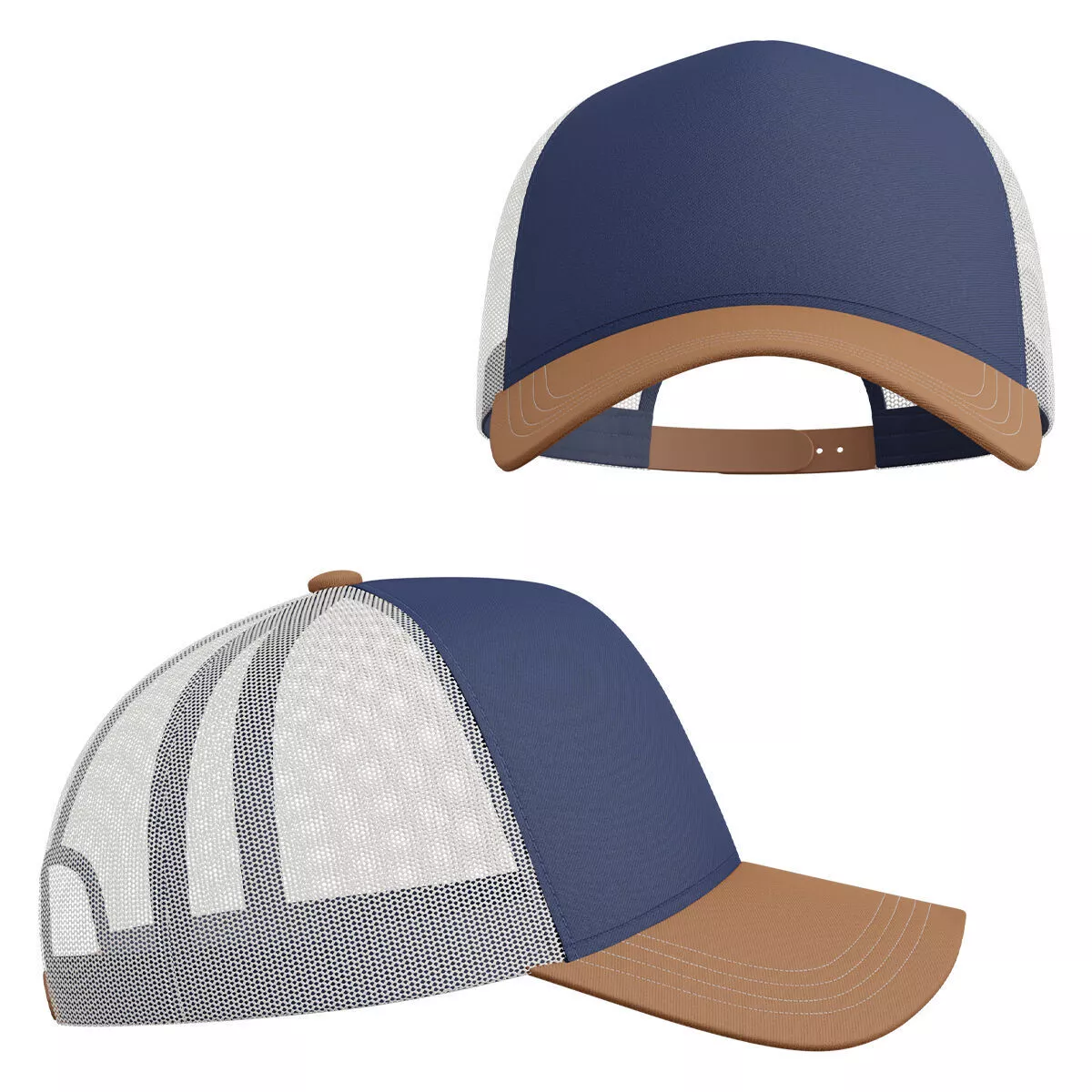 Baseball Cap Trucker 03 Low-poly 3D model