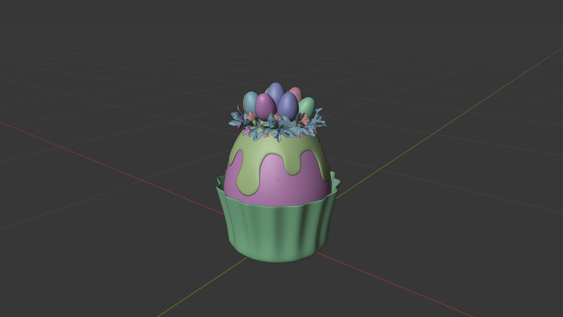 Easter Eggs Holiday Decoration 3D model_12