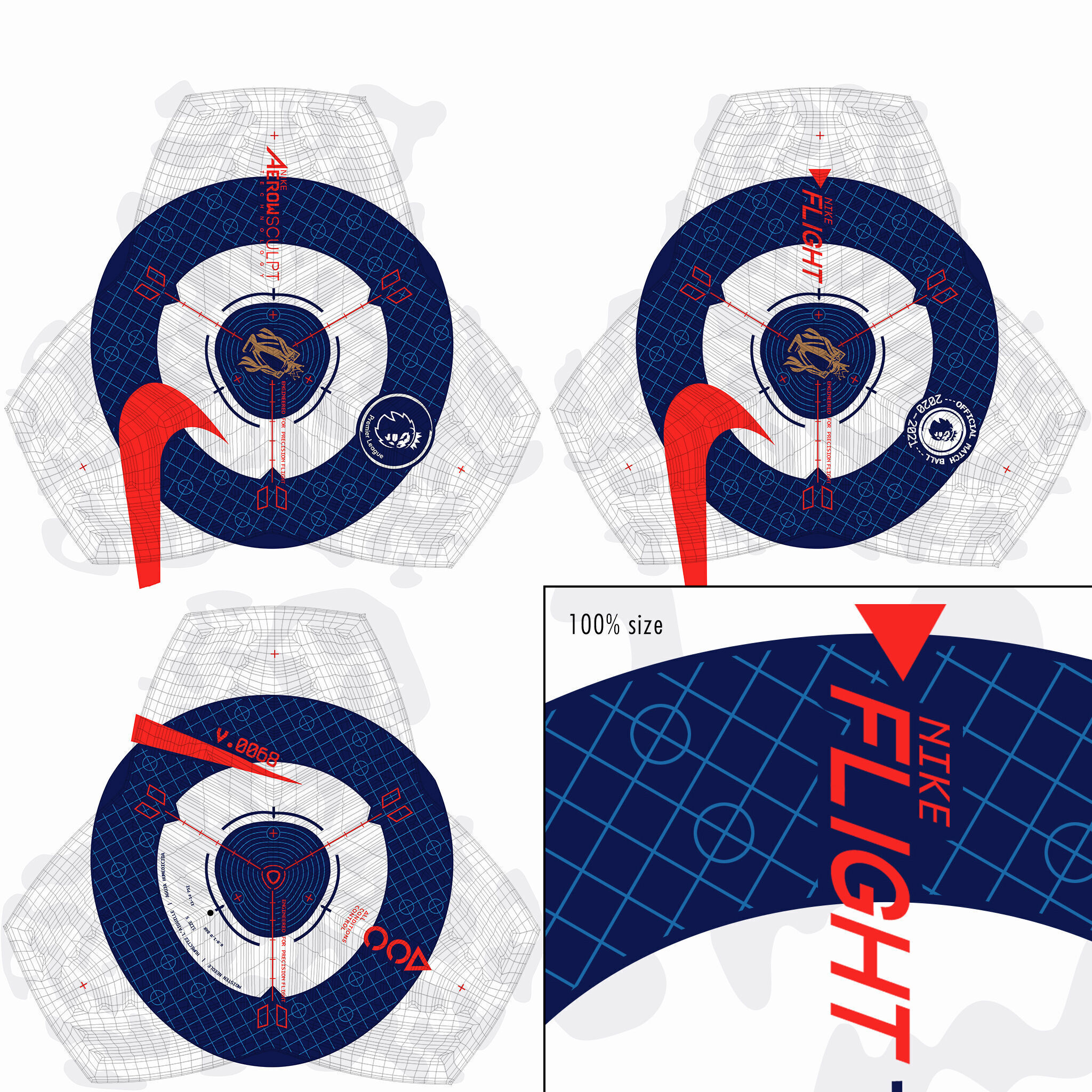 Nike EPL Flight Ball 3D model_10