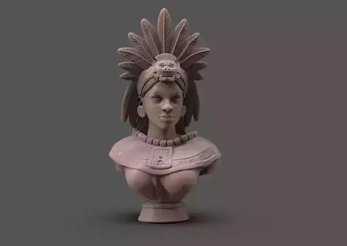 Aztec Woman bust