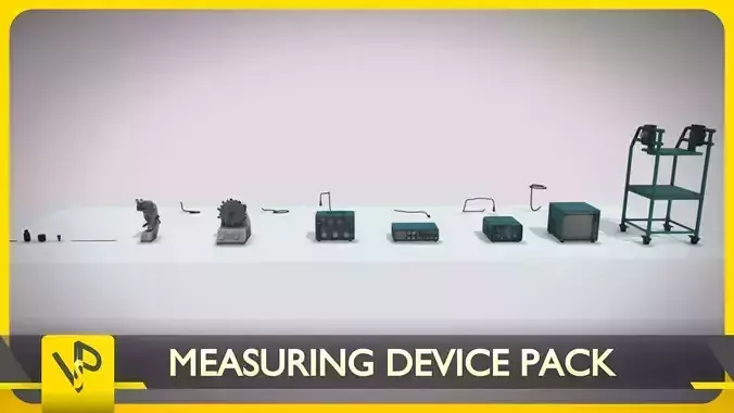 Measuring Device Pack Low-poly 3D model