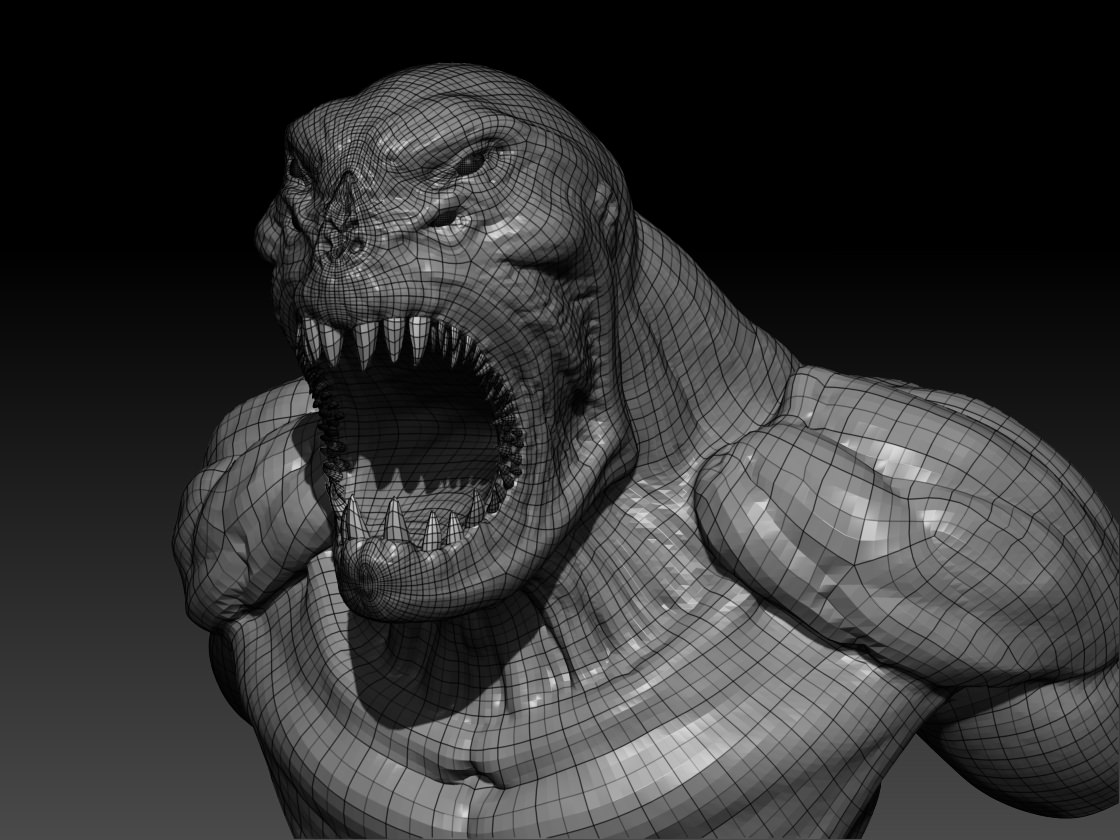 Cracken monster 3D model_2