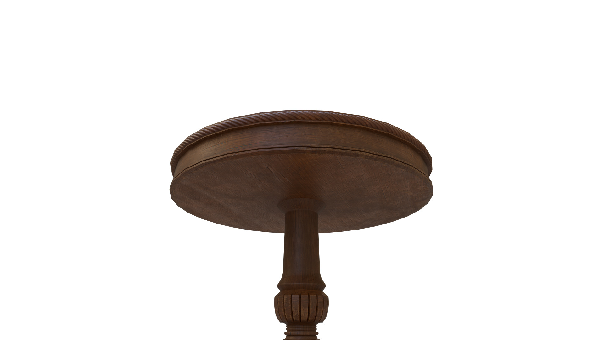 Vintage Table Low-poly 3D model_3