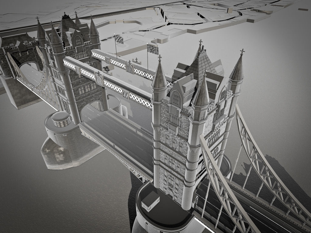 Tower Bridge  3D model_9