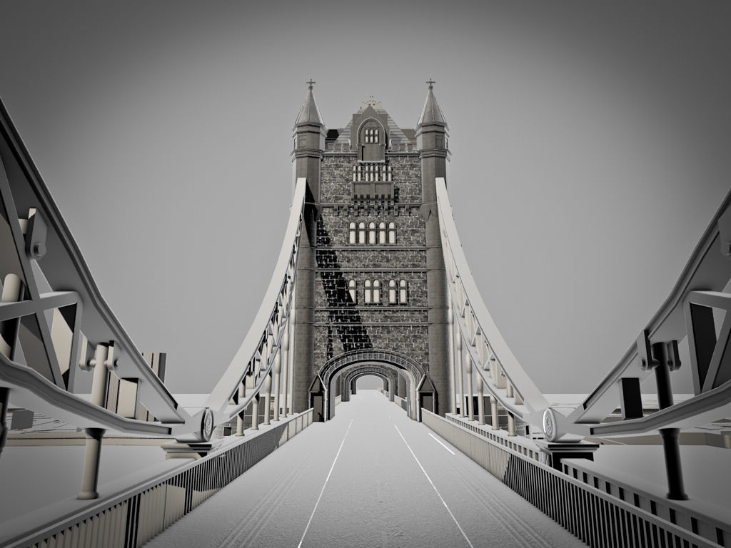 Tower Bridge  3D model_8