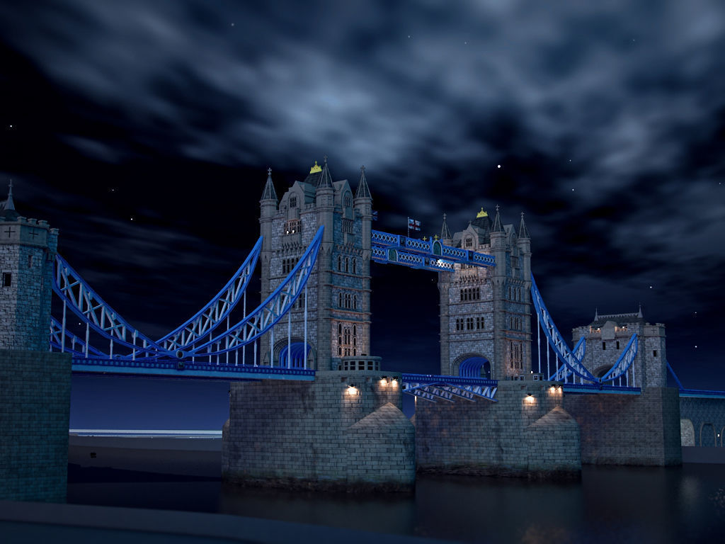 Tower Bridge  3D model_5