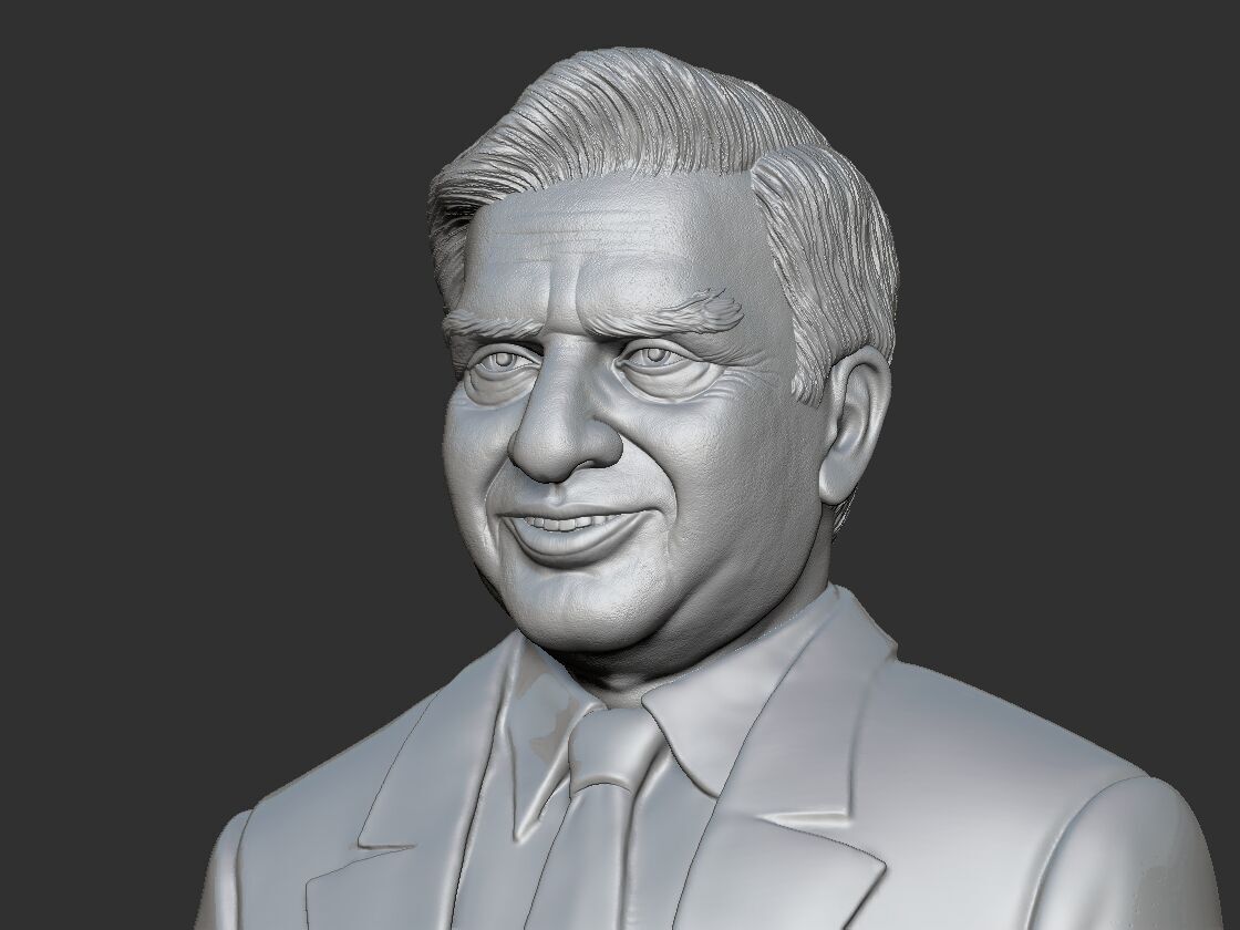 Ratan Tata Bust 3D print model_8