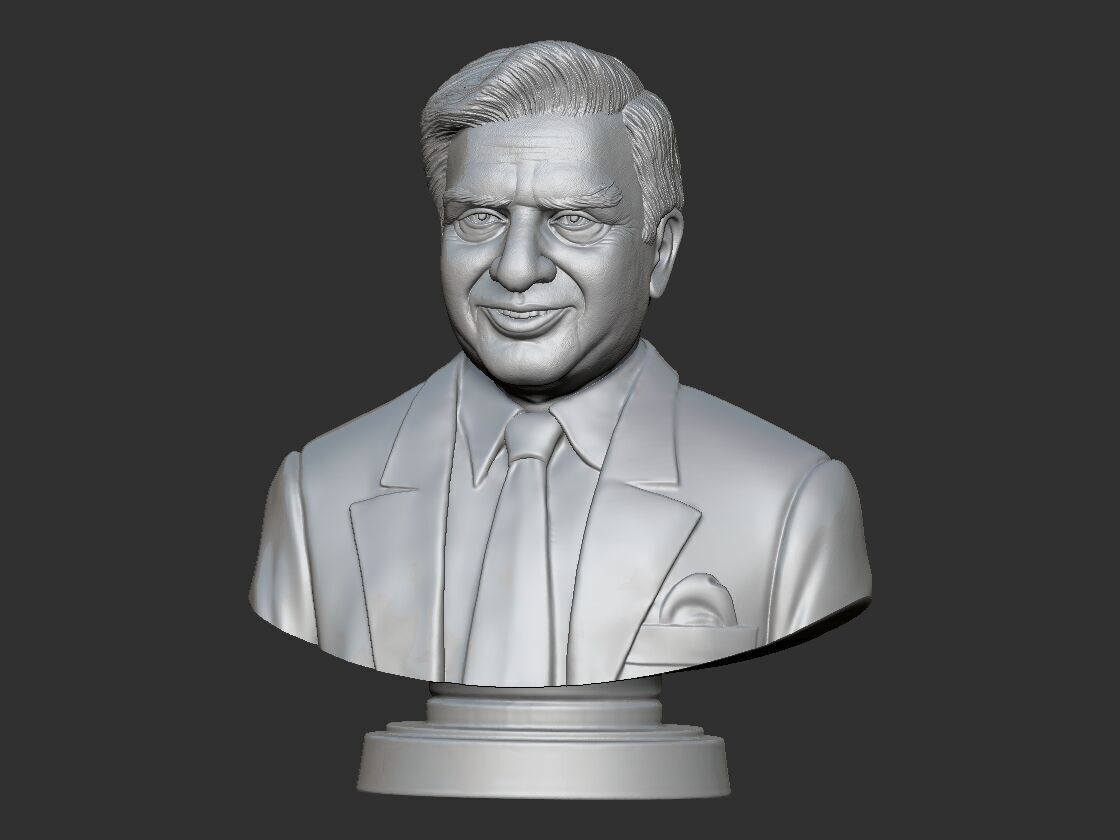 Ratan Tata Bust 3D print model_5