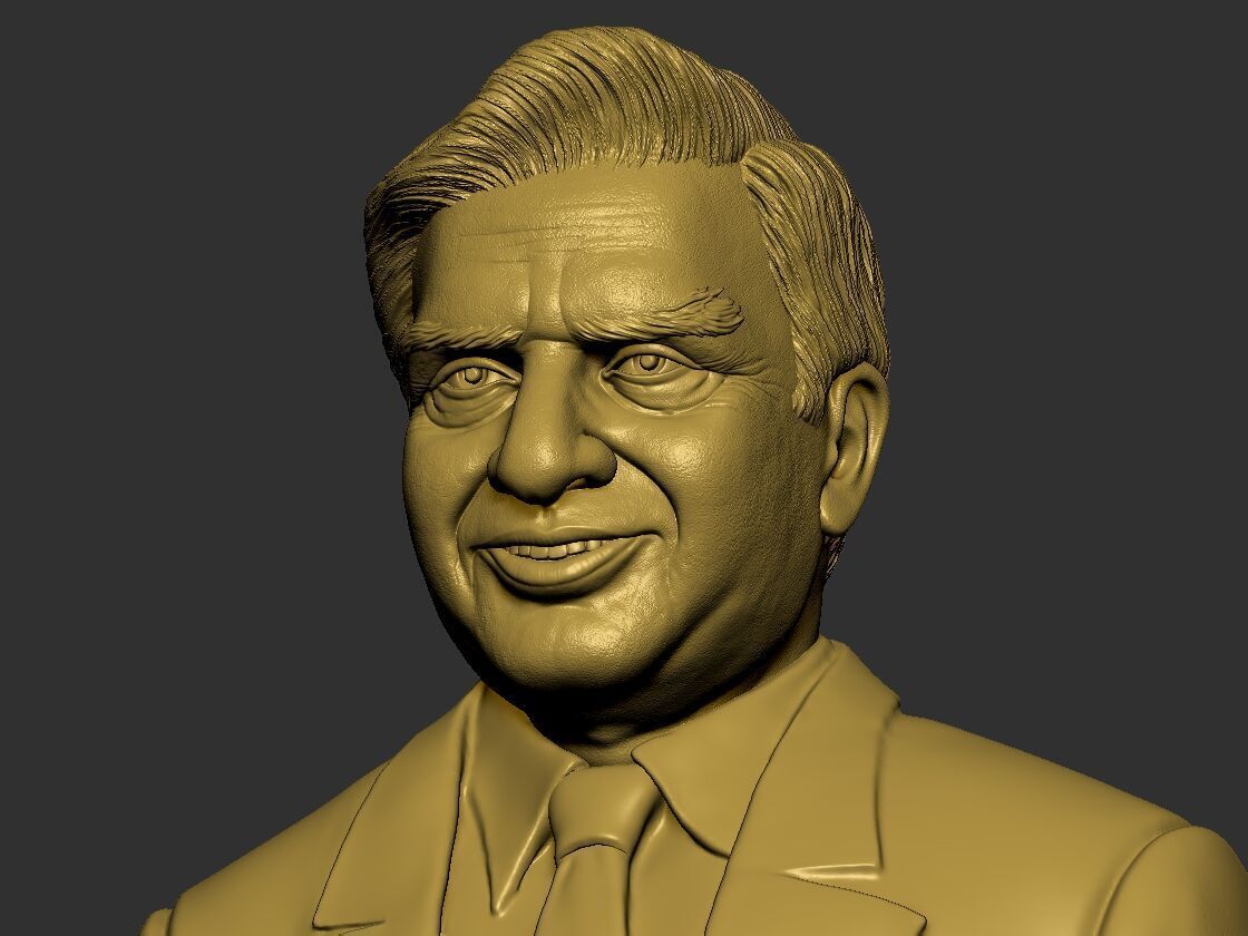 Ratan Tata Bust 3D print model_17