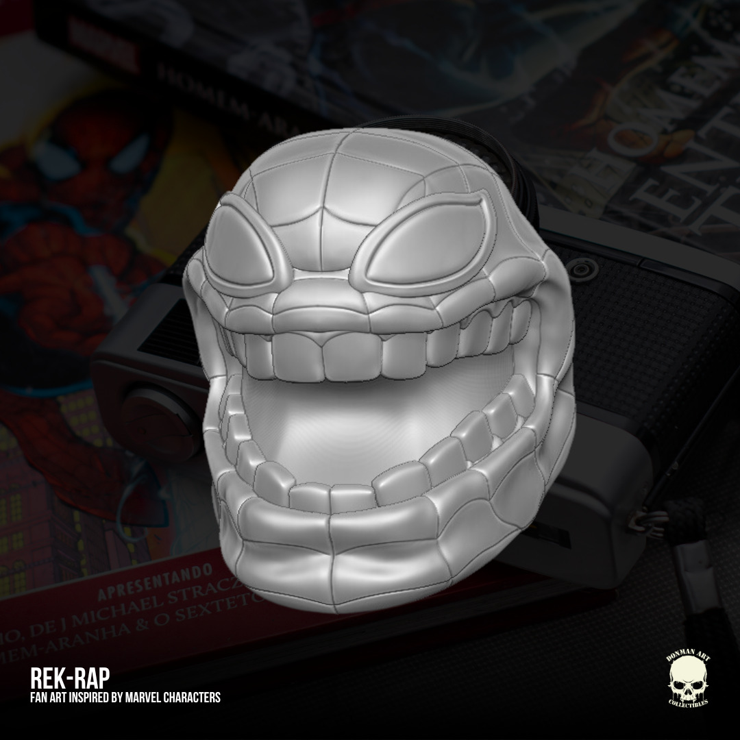 Rek Rap Marvel Fan Art heads 3D printables for action figures 3D print model_25