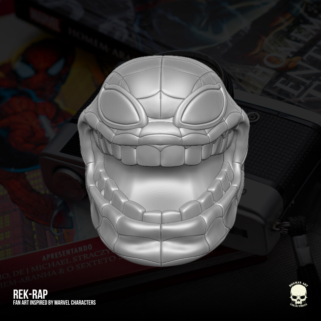 Rek Rap Marvel Fan Art heads 3D printables for action figures 3D print model_20