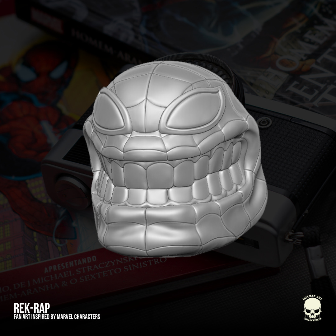 Rek Rap Marvel Fan Art heads 3D printables for action figures 3D print model_1