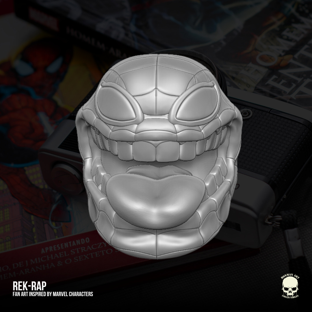 Rek Rap Marvel Fan Art heads 3D printables for action figures 3D print model_18