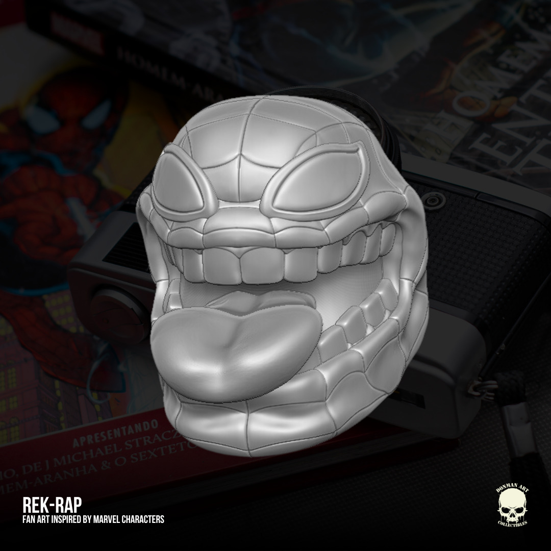 Rek Rap Marvel Fan Art heads 3D printables for action figures 3D print model_23
