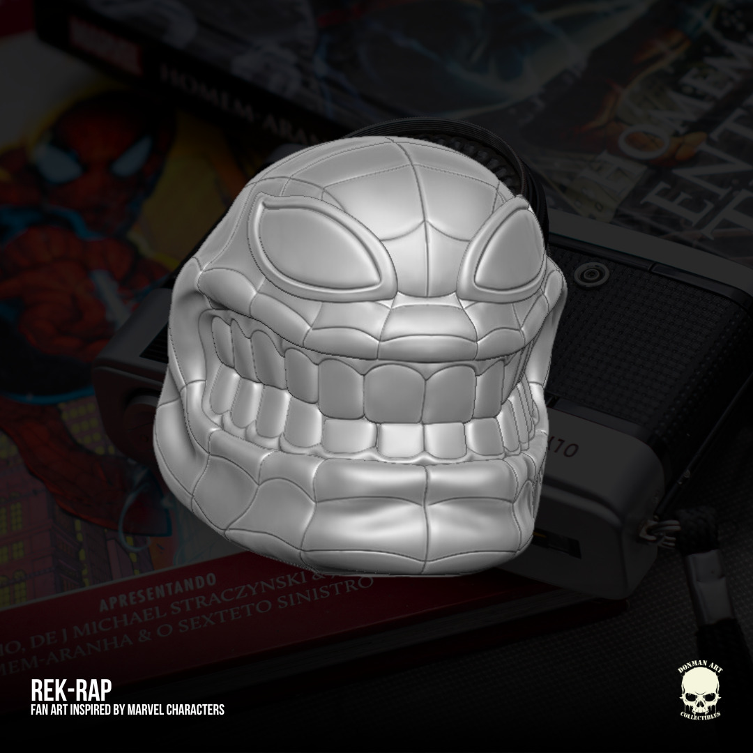 Rek Rap Marvel Fan Art heads 3D printables for action figures 3D print model_10