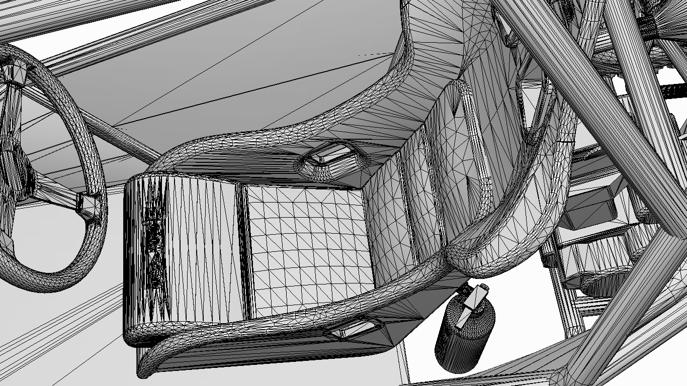 buggy 4x4  Low-poly 3D model_17