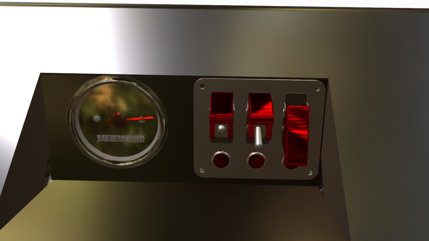 buggy 4x4  Low-poly 3D model_8