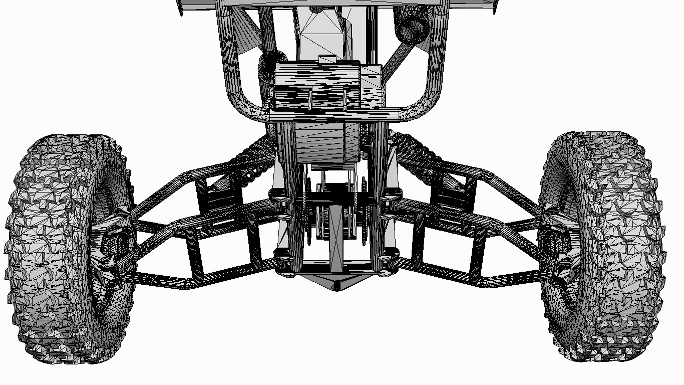 buggy 4x4  Low-poly 3D model_18