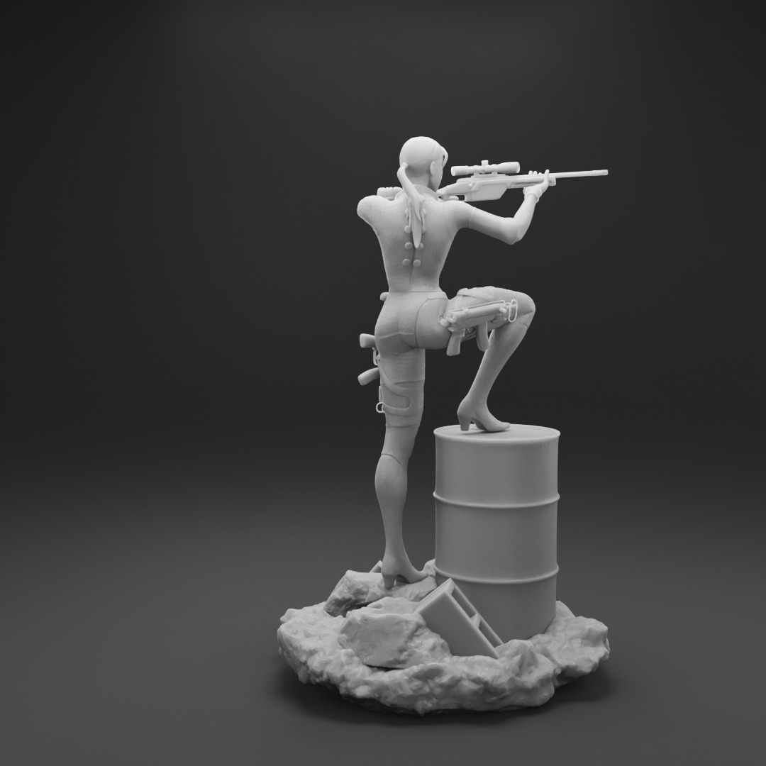 Jill Resident evil 3D print model_1