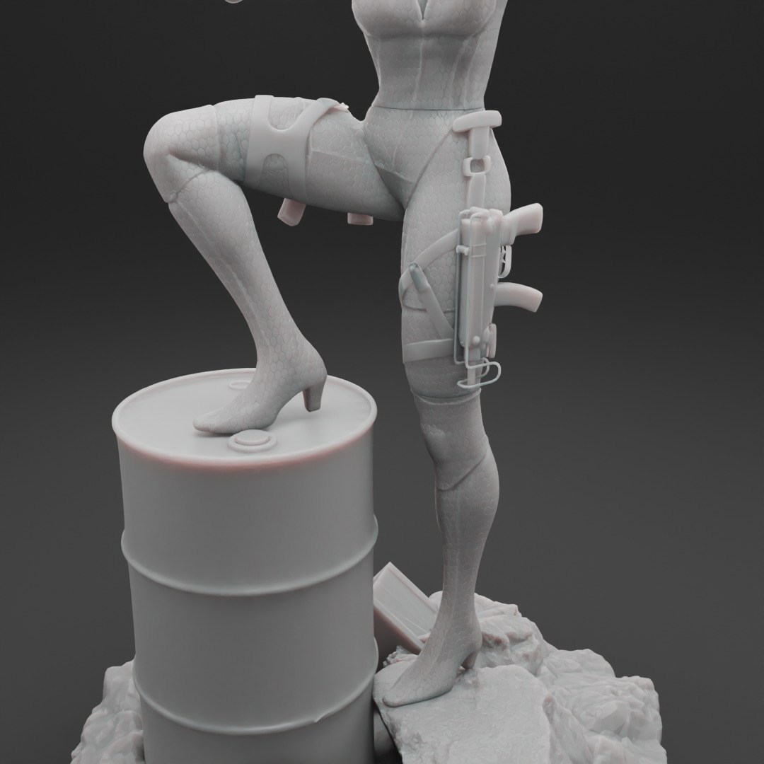 Jill Resident evil 3D print model_3