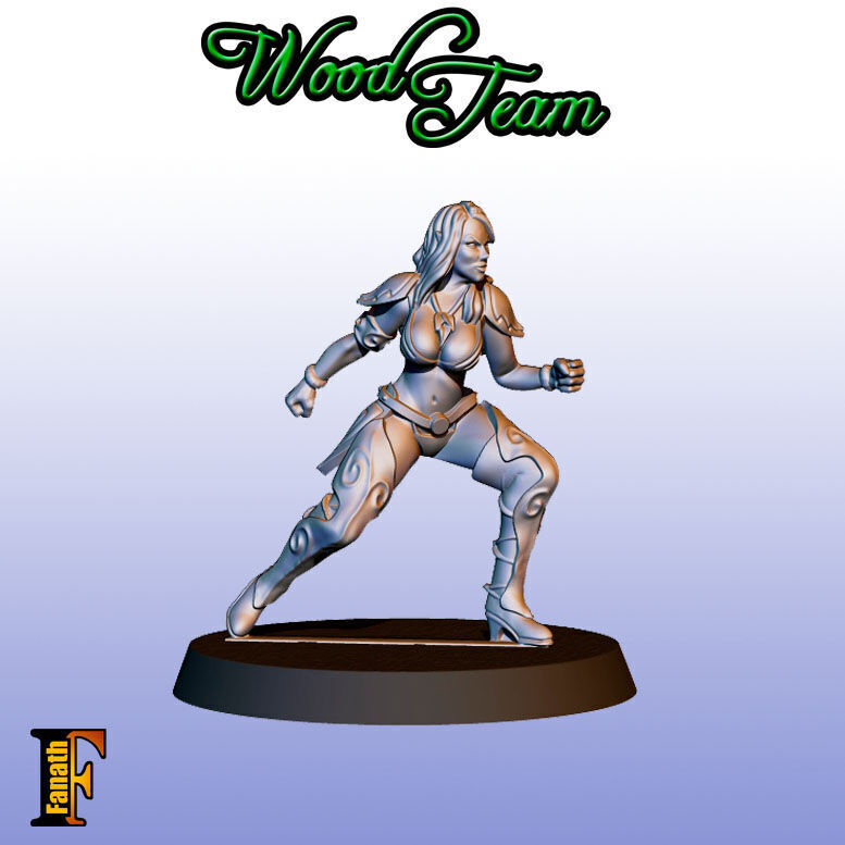 Wood elf - Amazon team 3D print model_3