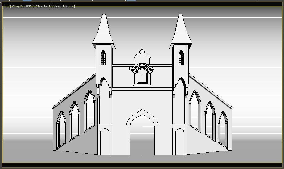 Wedding Stage 3D model_8