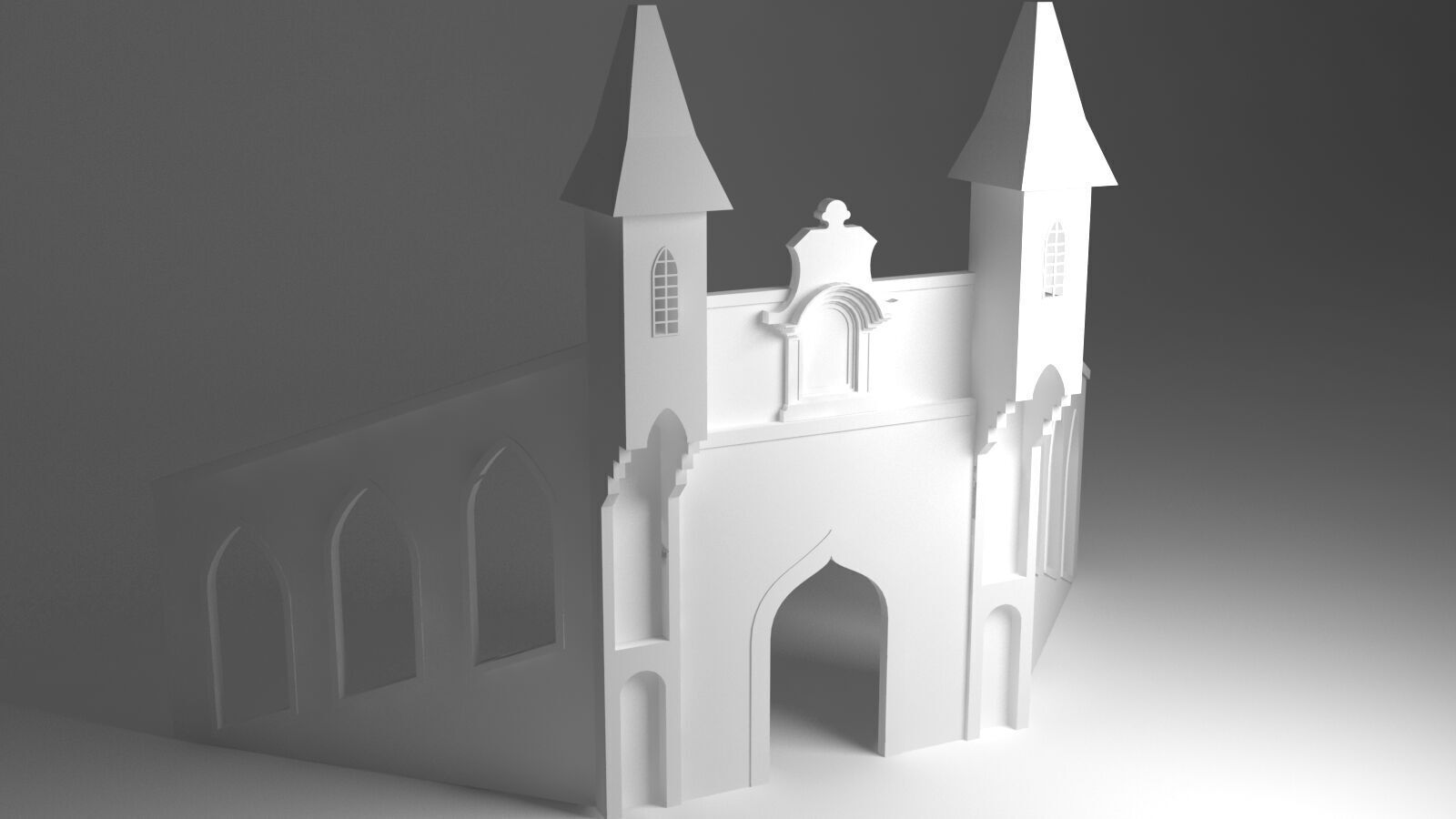 Wedding Stage 3D model_5