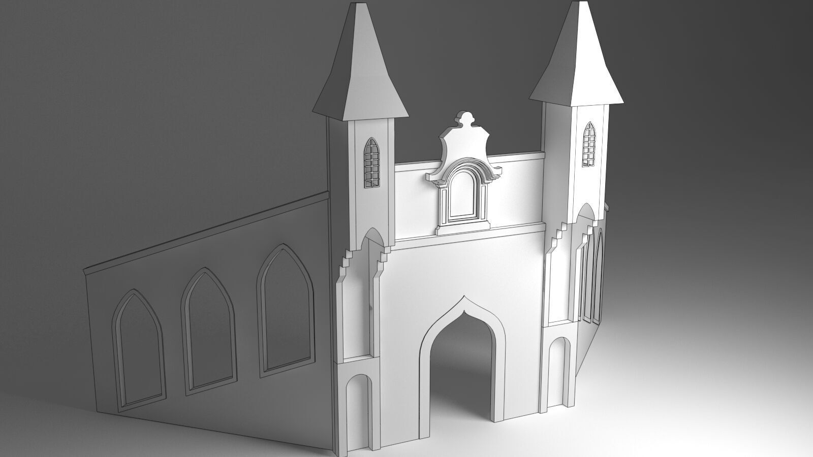 Wedding Stage 3D model_1