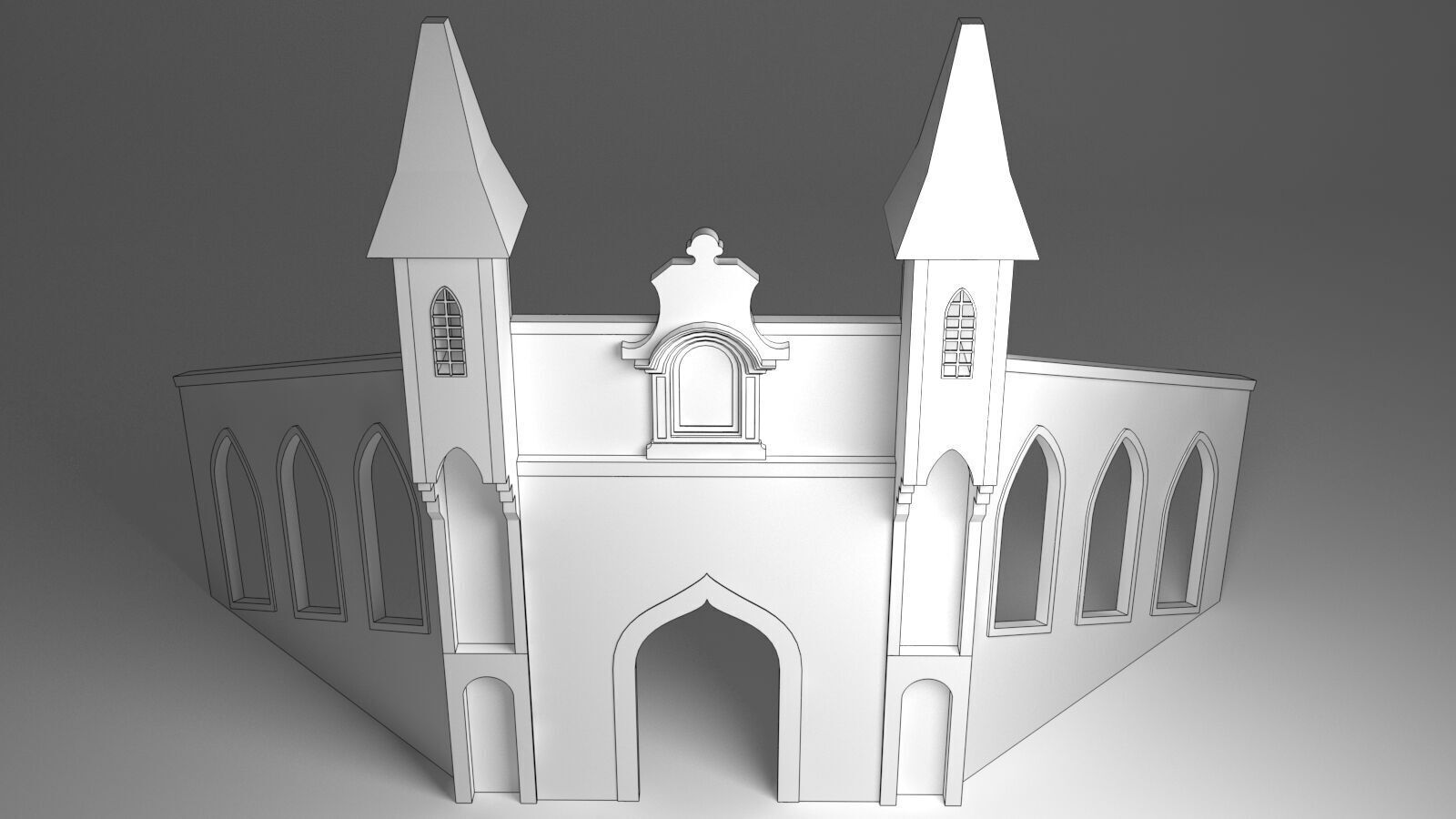 Wedding Stage 3D model_3