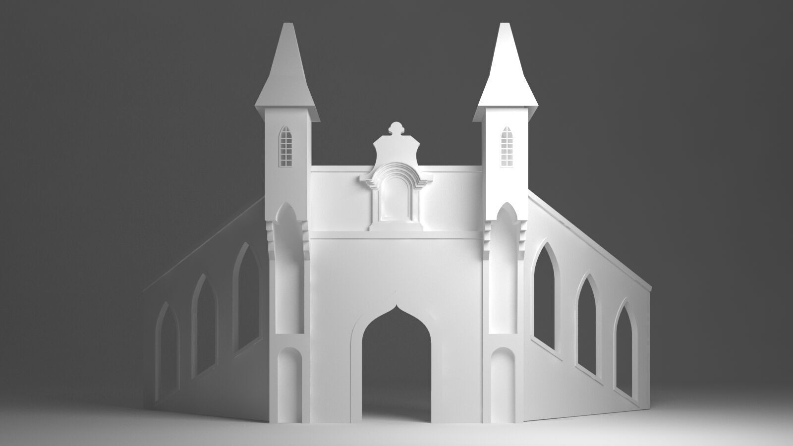Wedding Stage 3D model_4