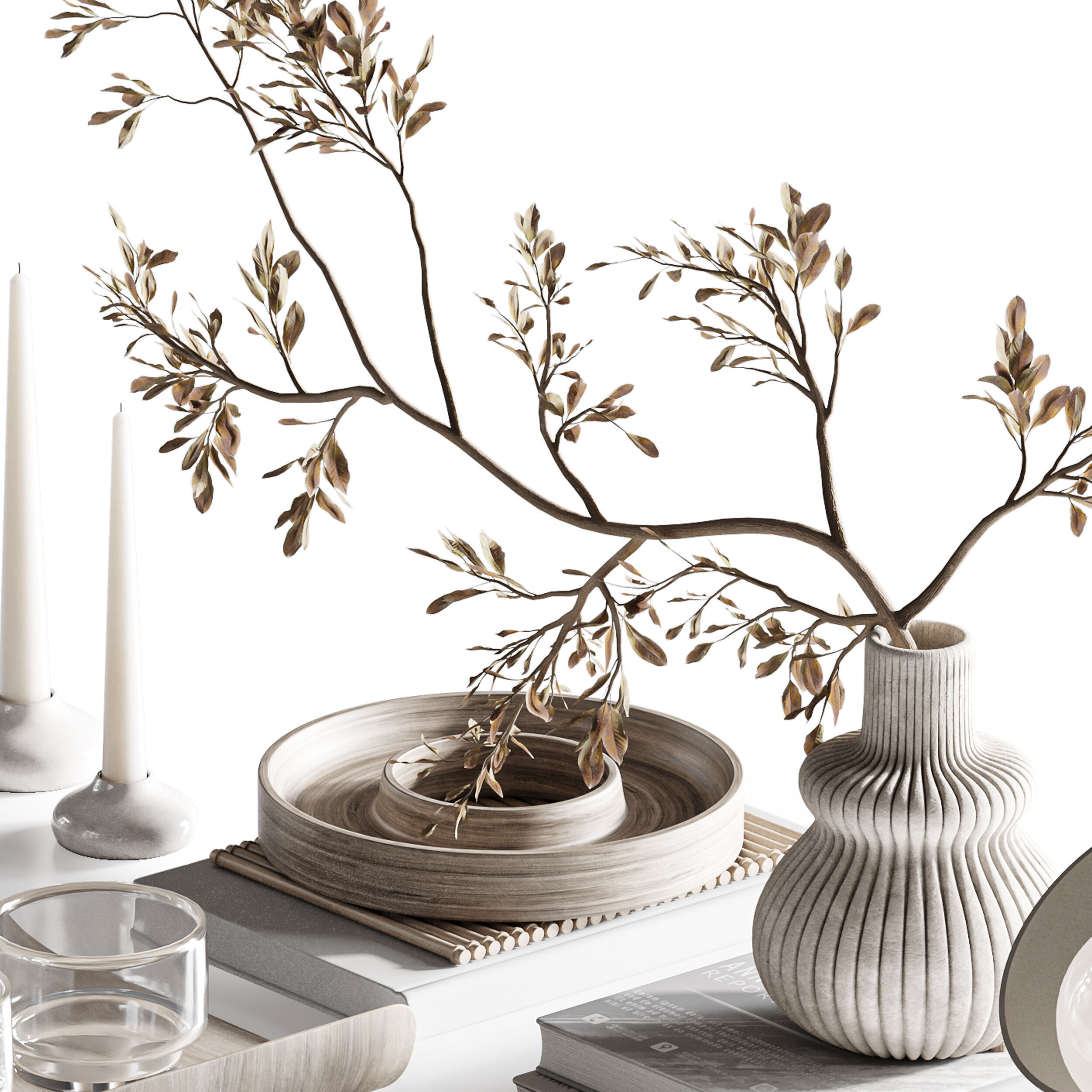 Decorative set17 3D model_5