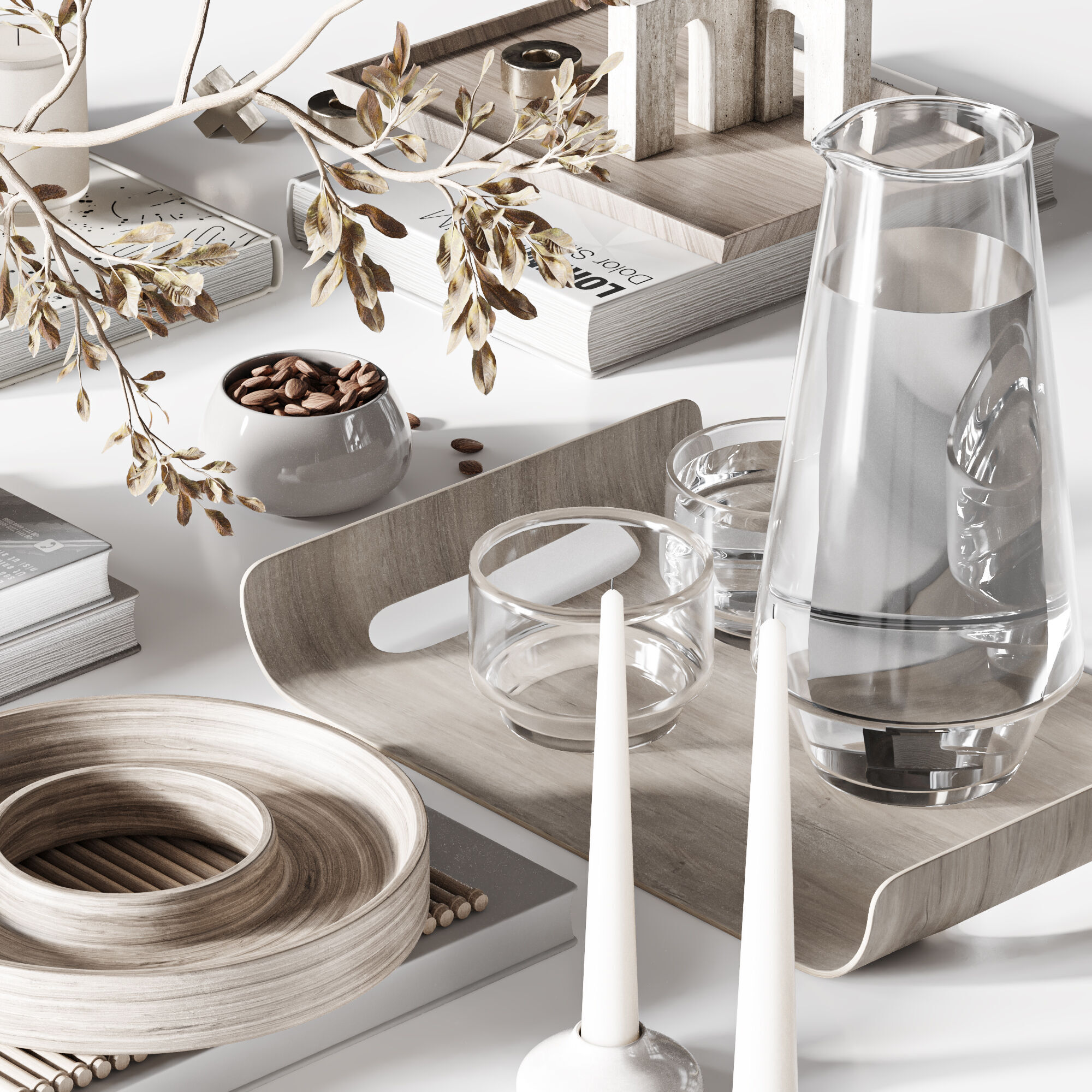 Decorative set17 3D model_2