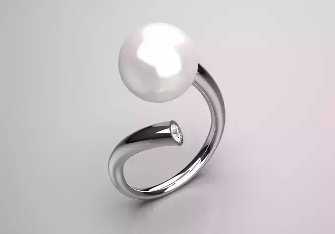 diamond pearl ring pr0057