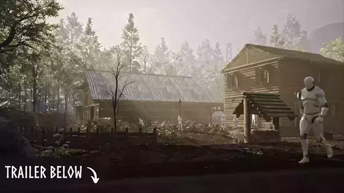 Modular Town Low-poly 3D model