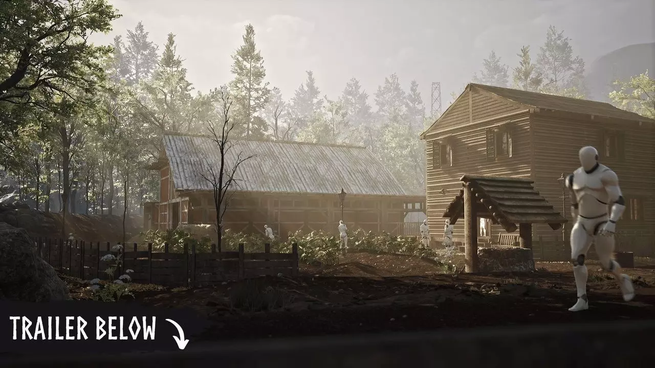 Modular Town Low-poly 3D model