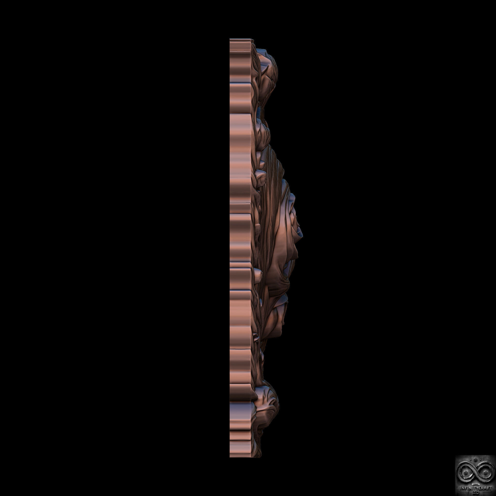 Mystic Wooden Love Relief STL file for CNC or 3D print model_10