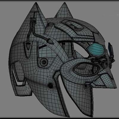 Batman Cowl Helmet 3D model_1