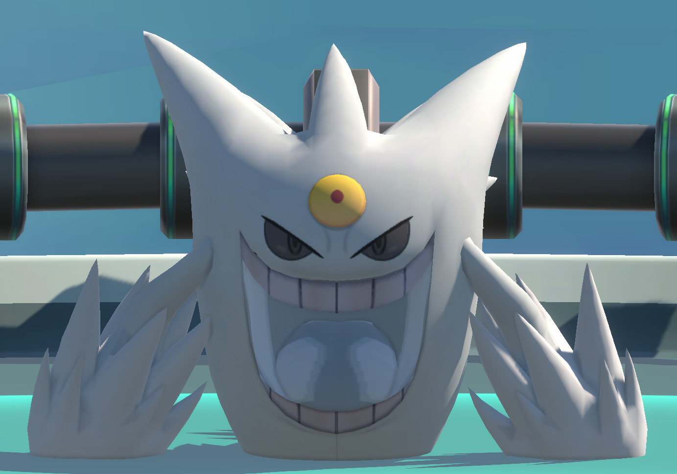 Mega Gengar-Animated Low-poly 3D model_16