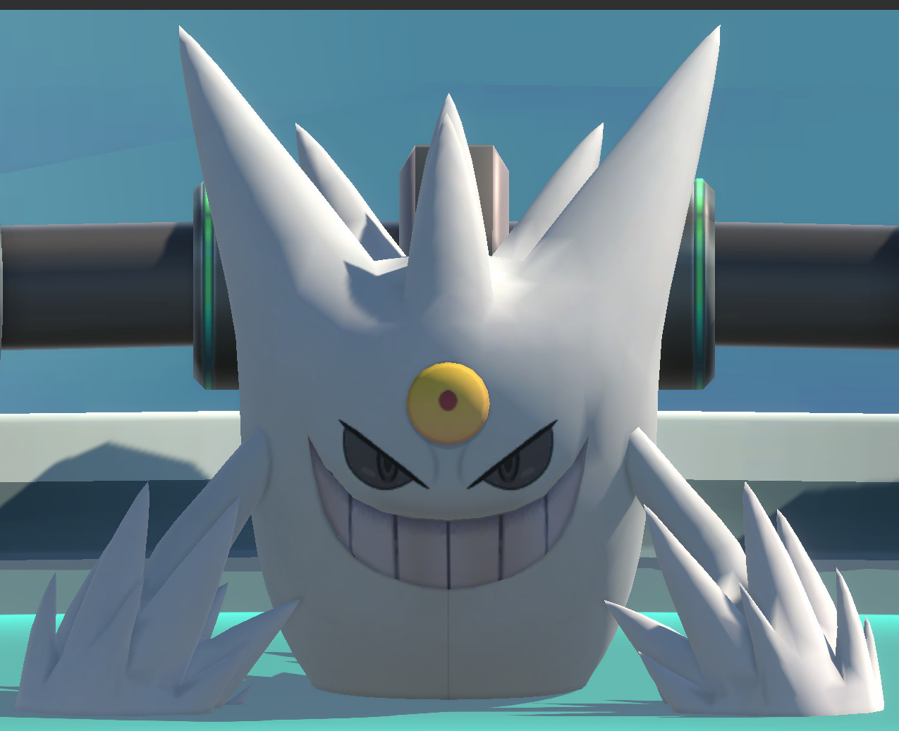 Mega Gengar-Animated Low-poly 3D model_14