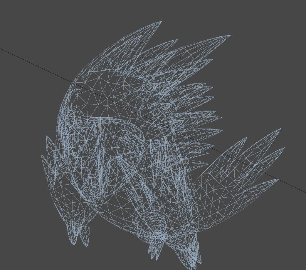 Mega Gengar-Animated Low-poly 3D model_13