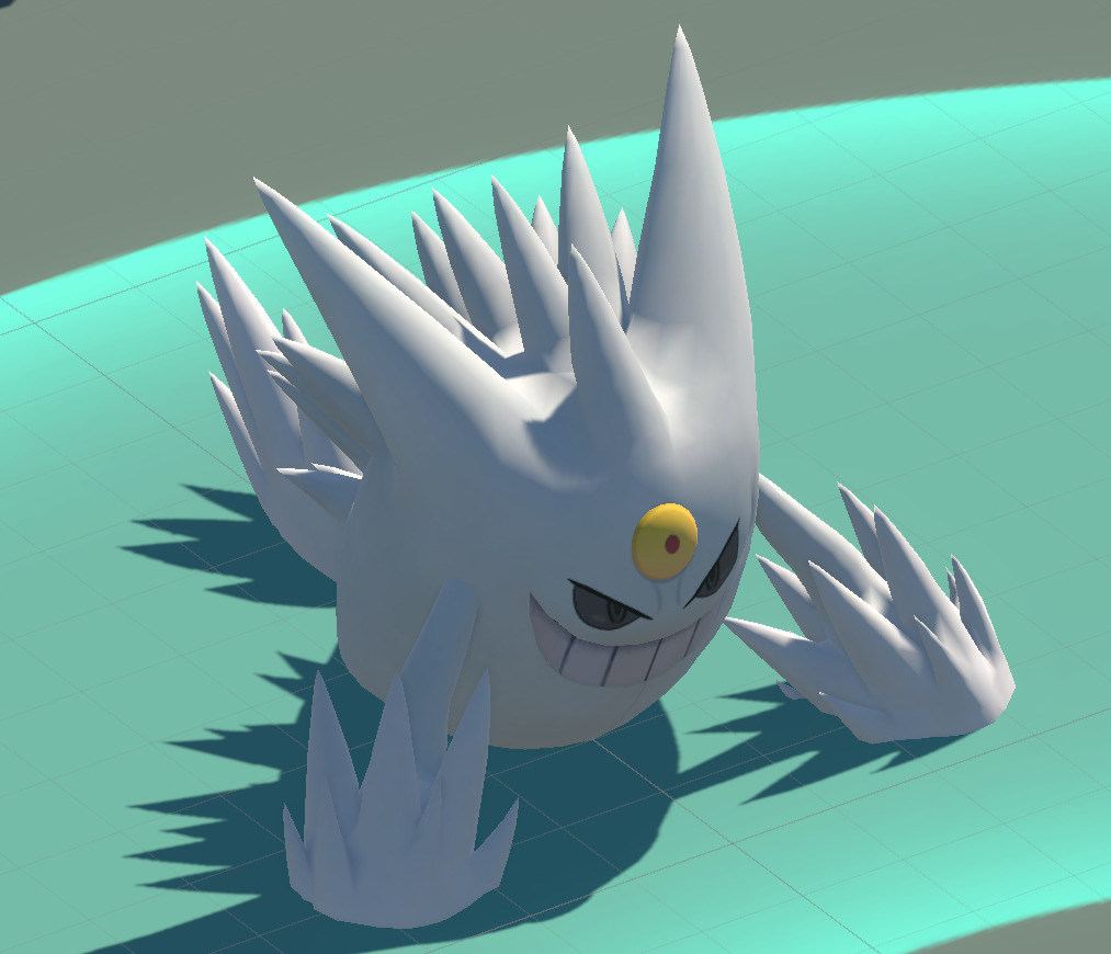 Mega Gengar-Animated Low-poly 3D model_18