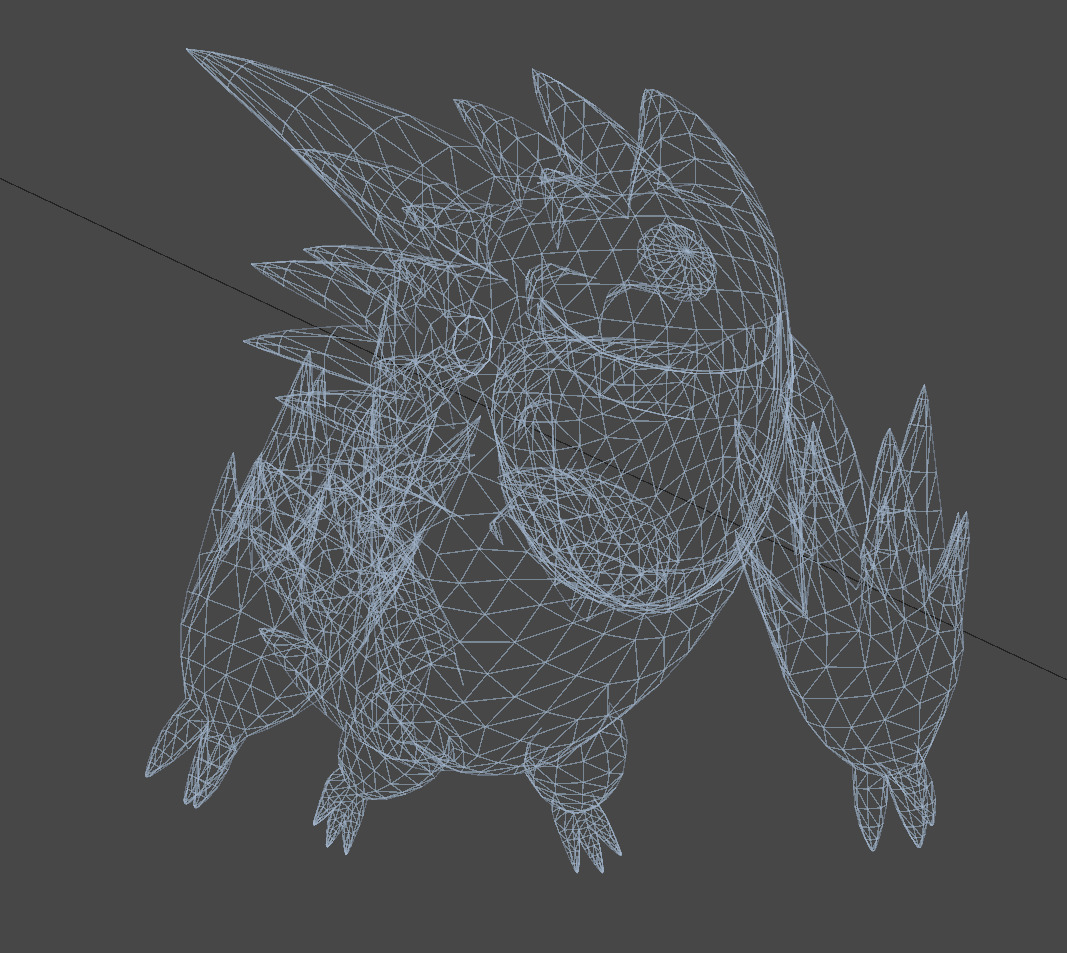 Mega Gengar-Animated Low-poly 3D model_11