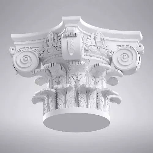Corinthian Capital  Ultra Realistic 3D Model for Architecture  3D print model